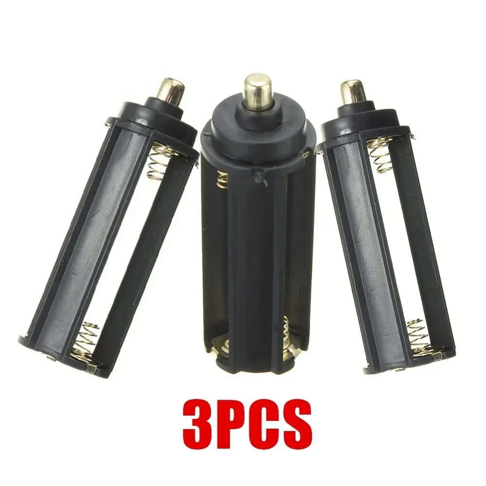 

3Pcs Battery Holder Case Rack Box Flashlight Torch For AAA To 1865 Bracket Flashlight Lamp Adapter Case Converter