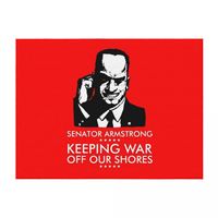 Senator Armstrong Presidential Campaign - Metal Gear Rising: Revengeance Throw Blanket Thin Nap christmas gifts Thermal Blankets