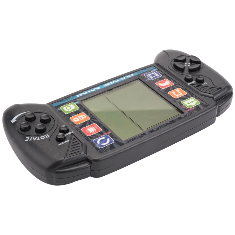 Pocket Handheld Video Game Console 3.5In LCD Mini Portable Brick Game Player With Built-In 23+26 Games (Black)