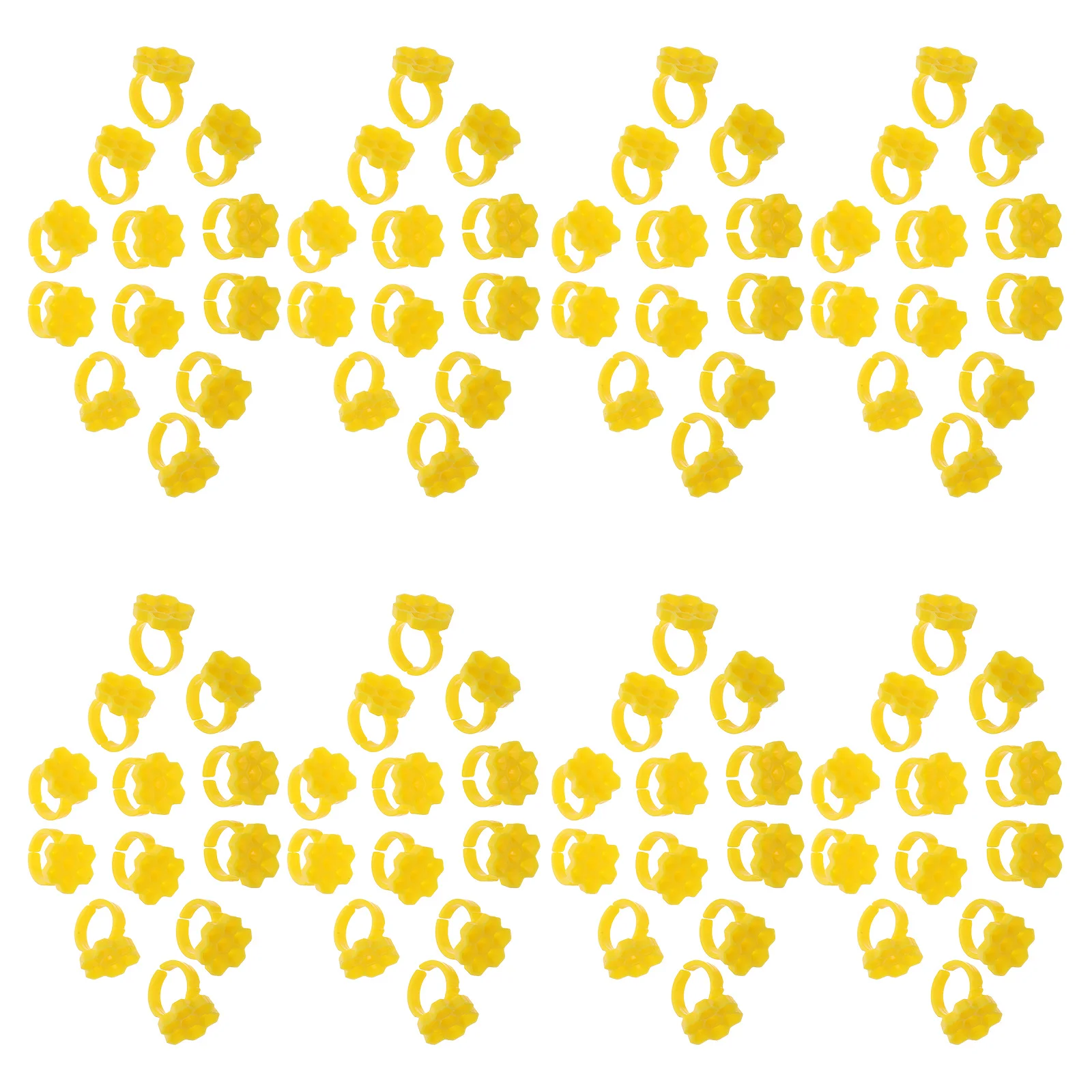 250pcs Hexagon Blossom Eyelash Glue Cups 7-Slot Lash Extension Holder Honeycomb Airflow Design Fast Drying Reusable Glue Storage