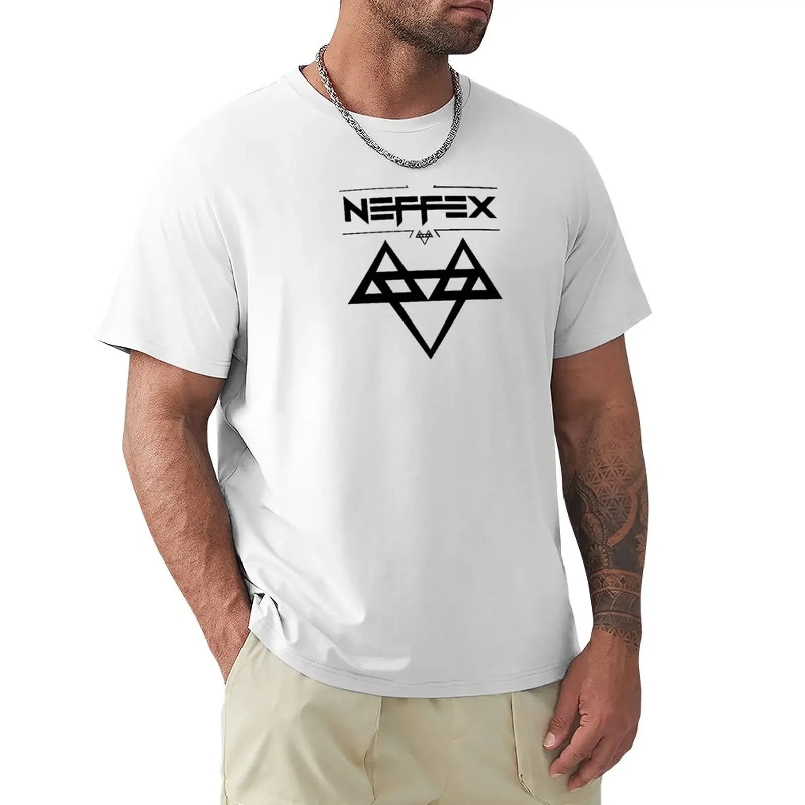 

neffex dj logo T-Shirt cute clothes sweat summer clothes Men's cotton t-shirt