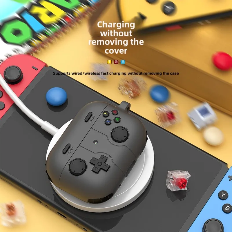 

Retro-Style Handheld Game Console Silicone Earbud Case Compatible with AirPods 2nd/3rd/4th Drop-proof Splash-proof Easy To Clean