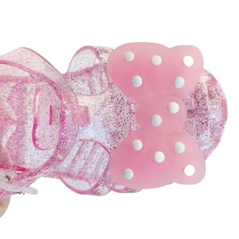 

Новые детские повседневные туфли с желейным бантом на мягкой подошве, стеклянные туфли Baotou, мягкая легкая детская обувь, нескользящие удобные сандалии для девочек