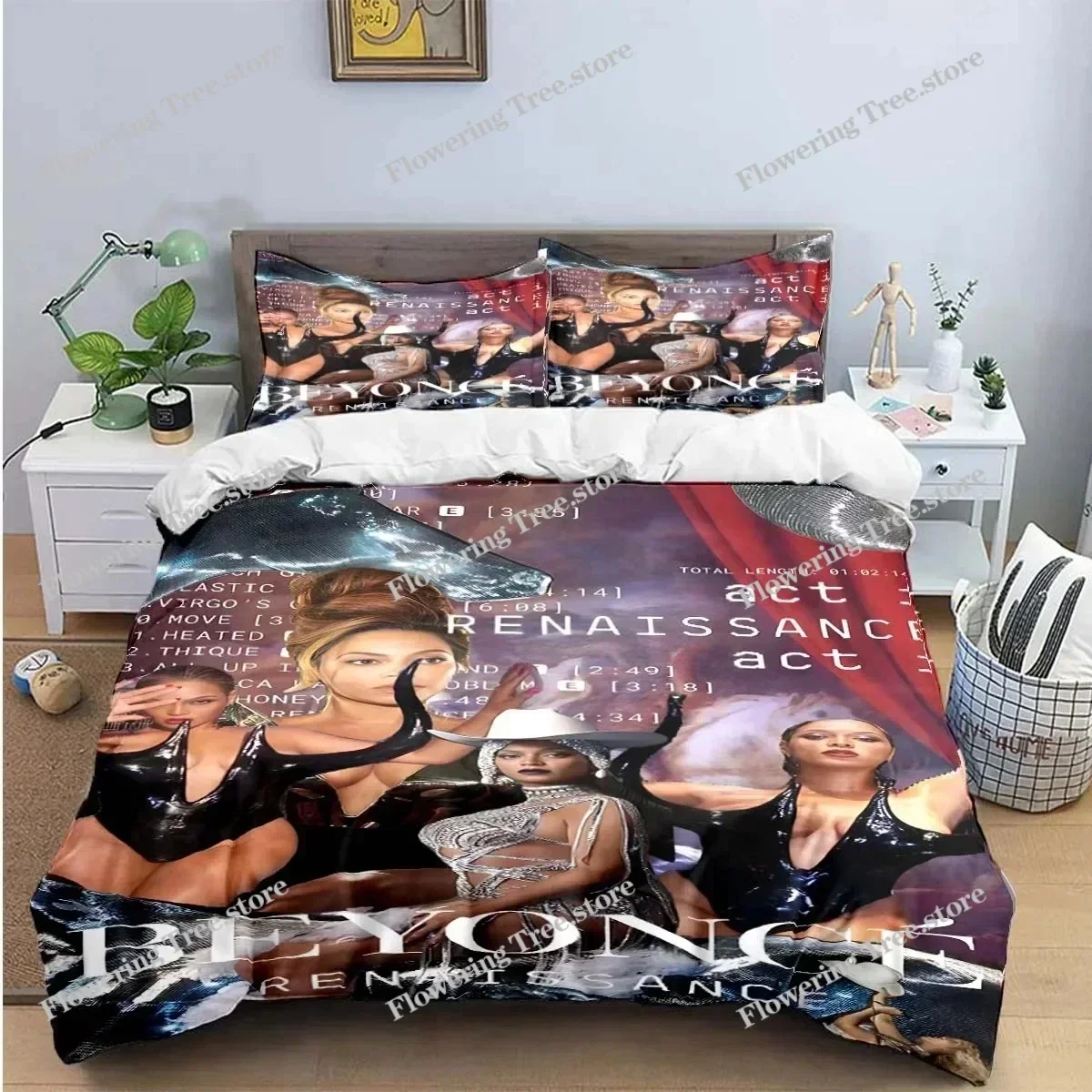 Pop Female Singer B-Beyonce Bedding Set Boys Girls Twin Queen King Size Duvet Cover Pillowcase Bed boys Adult Home Textileextile