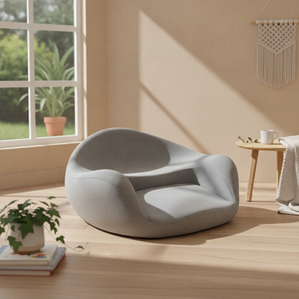 Meditation Chair Contoured Floor Cushion with Backrest Meditation Cushion Low-Height Seat Thick for Adults, Tatami Room