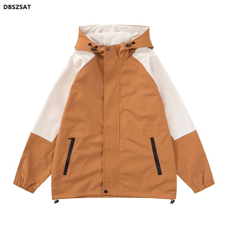 

XK 2023 Men's New Casual Coat Solid Color Stand Collar Top Overcoat Two Pockets Zipper Closure Bomber Jacket for Spring Autumn