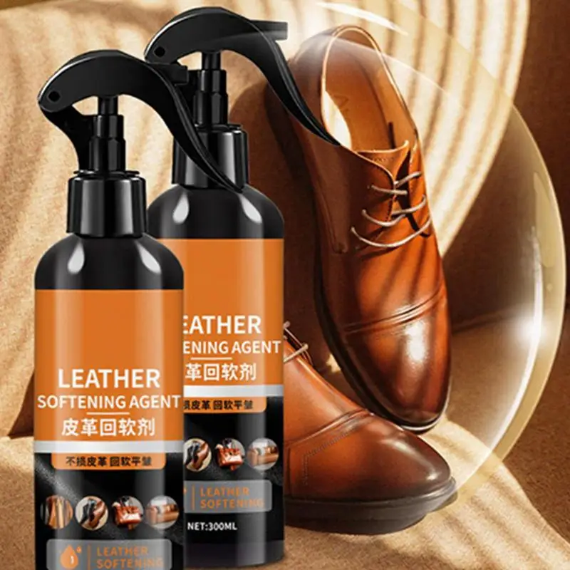 Leather Cleaner Conditioner 300ml Leather Softener Restorer Leather Care Agent Furniture Restoration Liquid For Leather Apparel