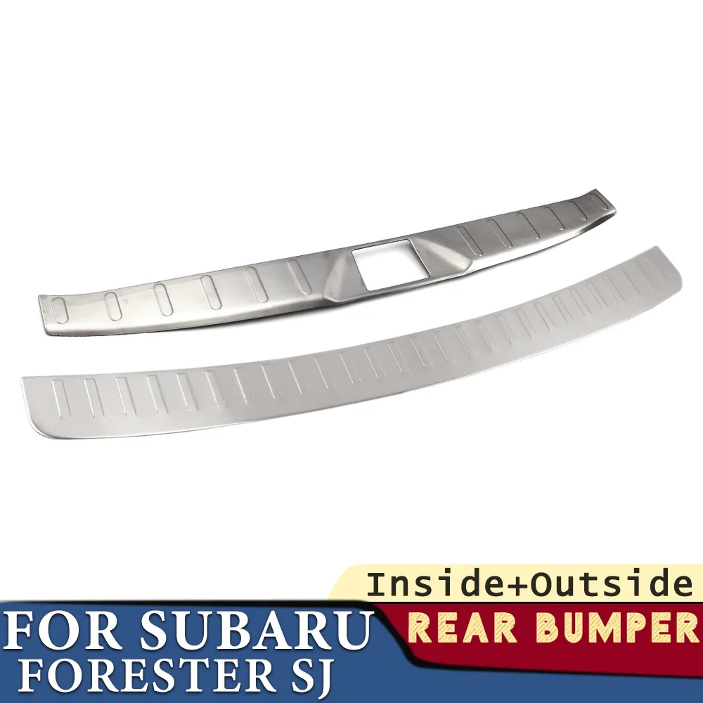 

Trunk Bumper for Subaru Forester SJ 2013-2018 Car Accessories Stainless Rear Fender Protector Sill Cover Stick Decoration