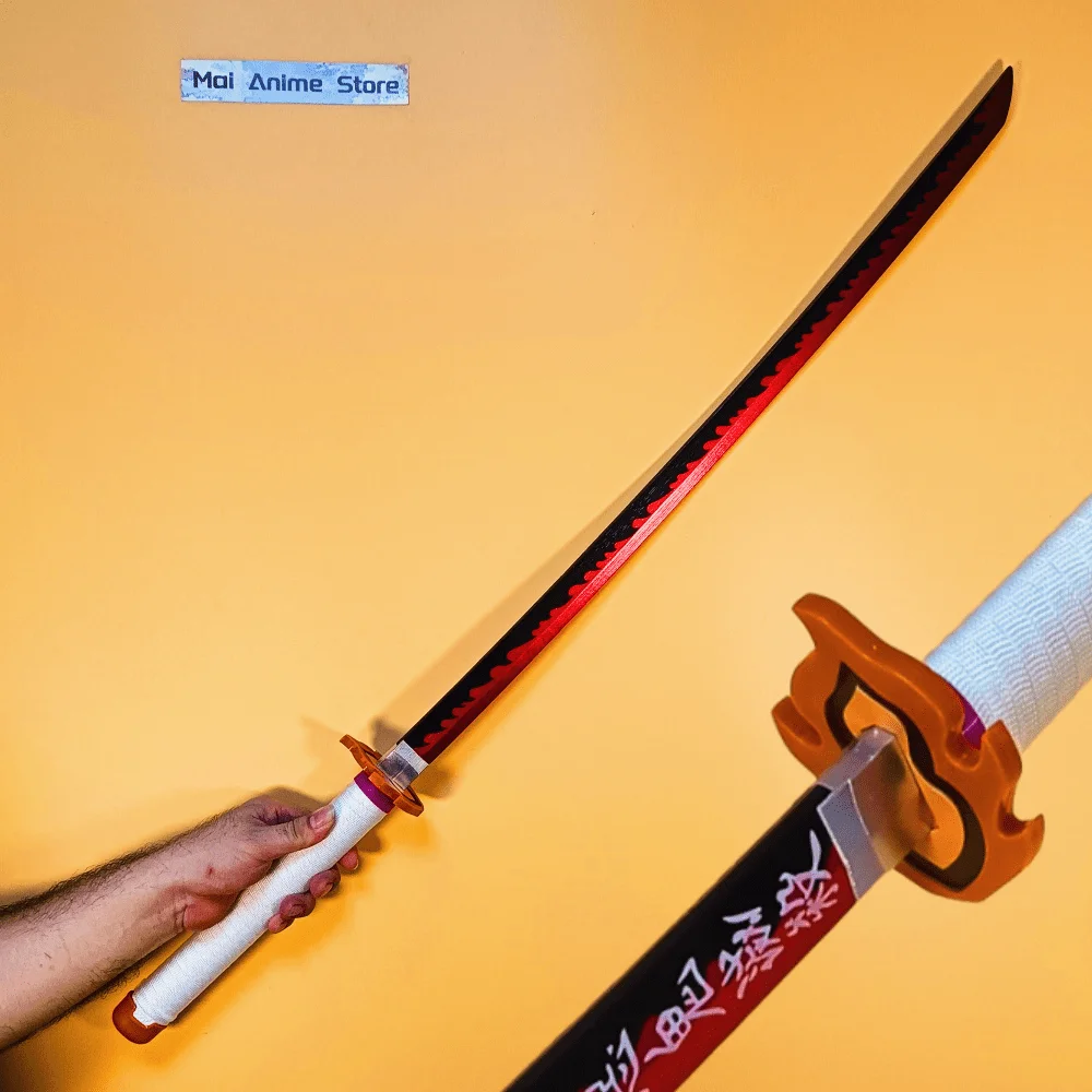 40inch Katana Wooden Fake Damascus Sword Knife Samurai Sabre Anime Cosplay Prop Sword Real Size Japanese Katana Unsharp Toy Gift