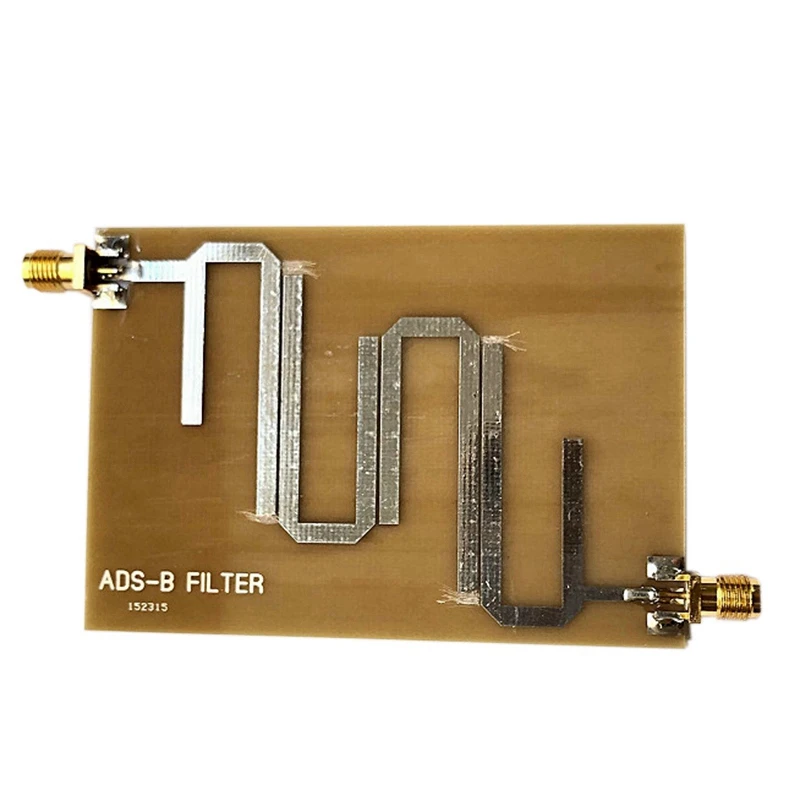 ADS-B Wave Filter Microstrip Filter For SDR Receiver Board 1090Mhz Lan Transmission Range 1-1.2Ghz