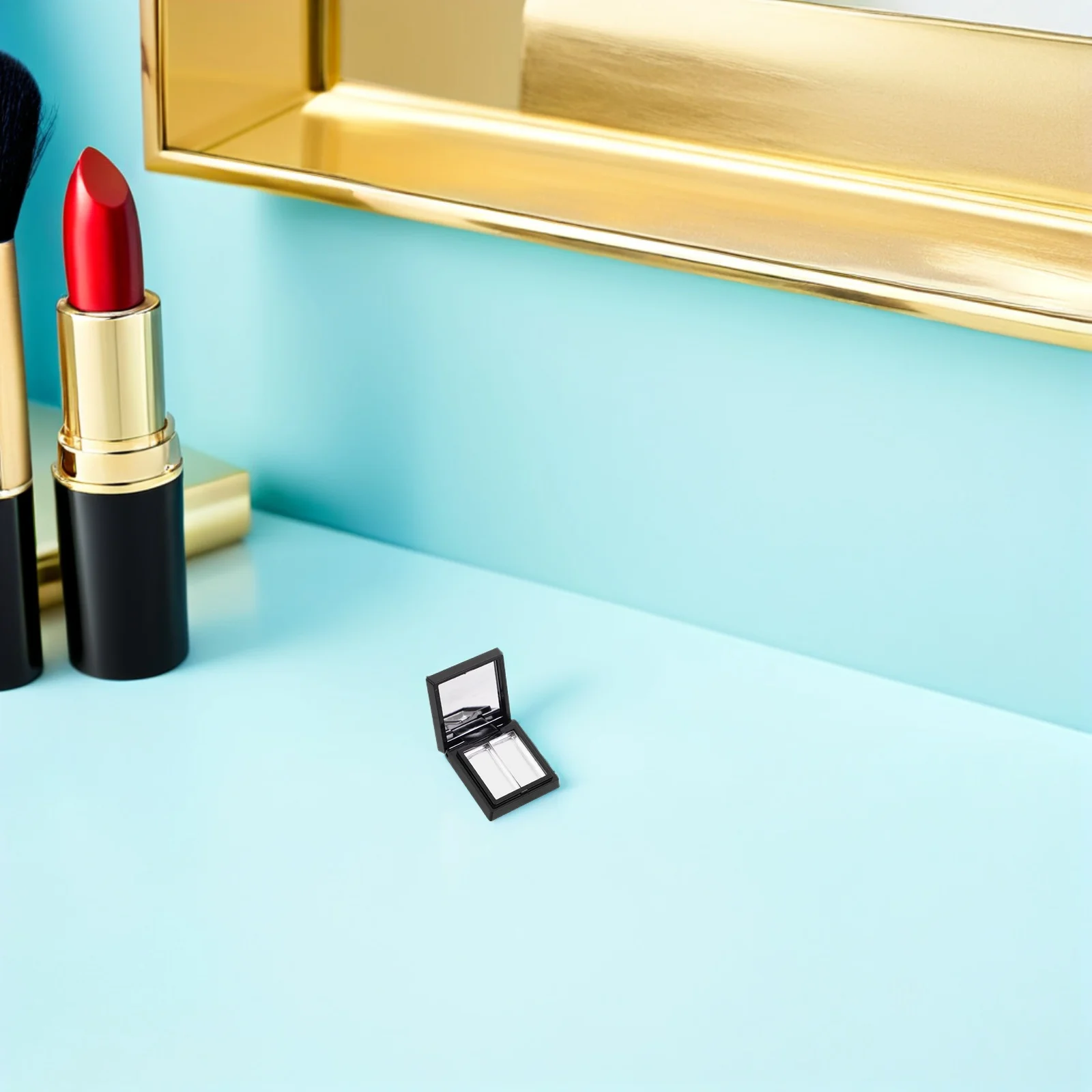 1 مجموعة فارغة عينيه لوحة صندوق لتقوم بها بنفسك حاوية ماكياج لظلال العيون أحمر الشفاه مسحوق السفر إعادة الملء صينية أداة عدة