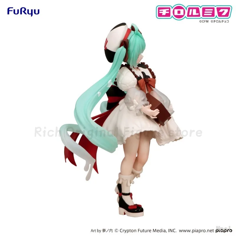 【pre-vente】-original-furyu-mochipico-piapro-hatsune-miku-×-tyrolien-chocolat-laiteux-anime-figure-modele-jouets-ornements