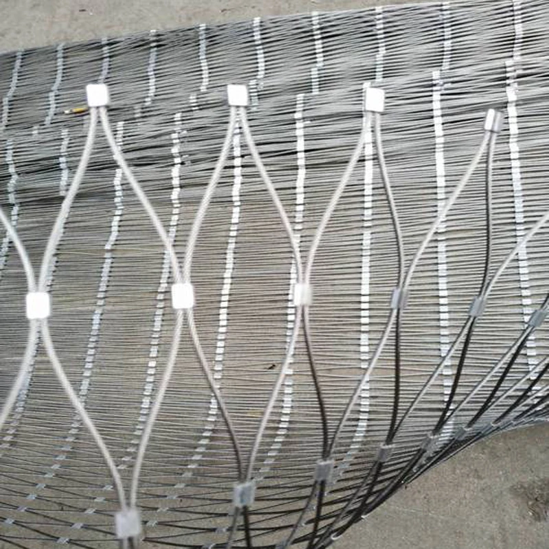 Customized High Strength Flexible Ferrule Stainless Steel Rope Mesh for Balustrade