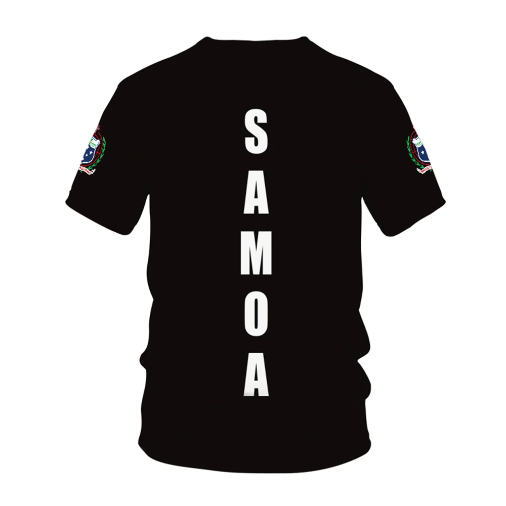 Samoa Country Flag Pattern Same Style T-shirt For Men Hot Selling New Summer Women Short-sleeved T-shirt Top Shirt Children 3D