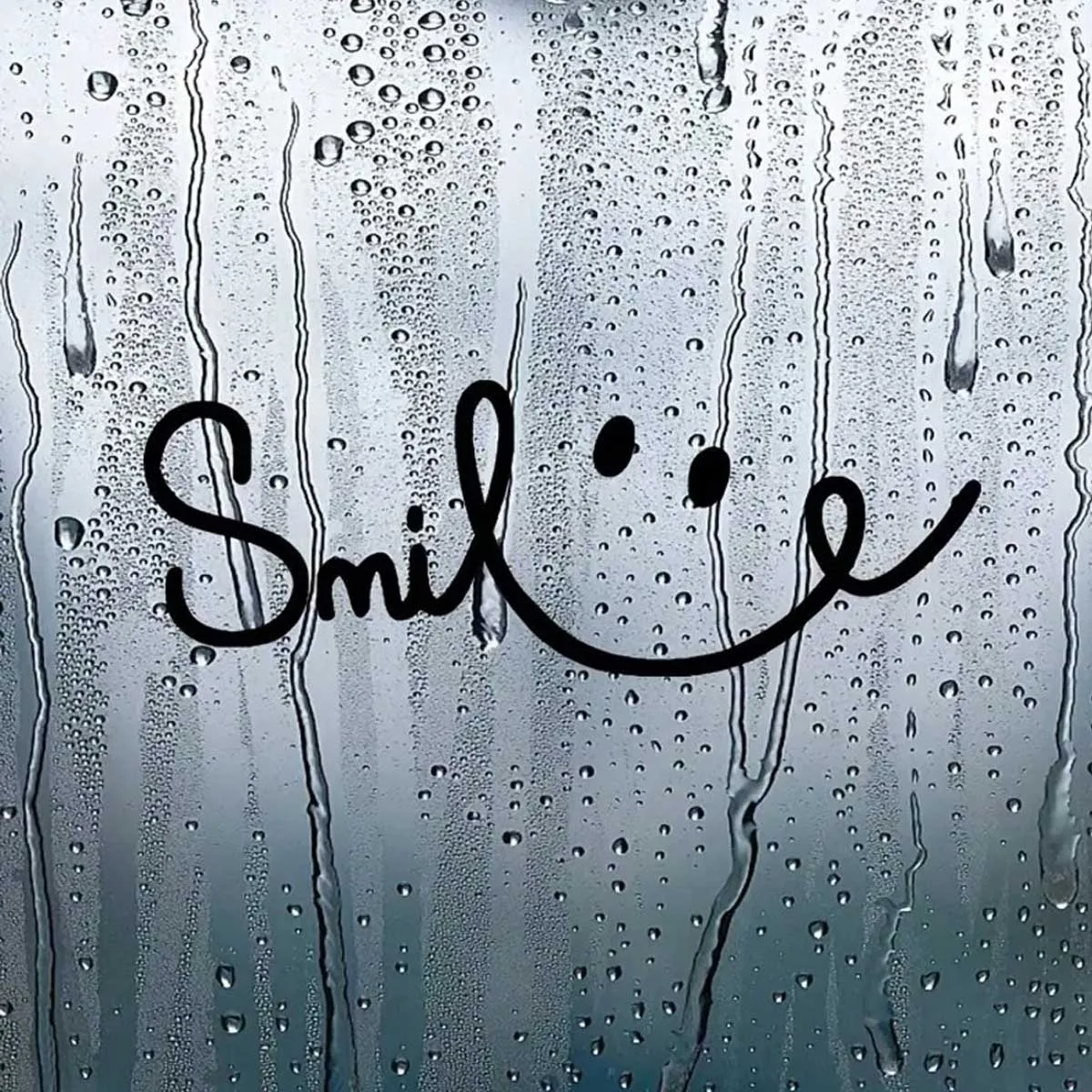1 "Smile" motivierender Vinyl-Autoaufkleber für Autos, Laptops, LKWs und Wanddekorationen, einfach auf Glas-/Metalloberflächen anzubringen