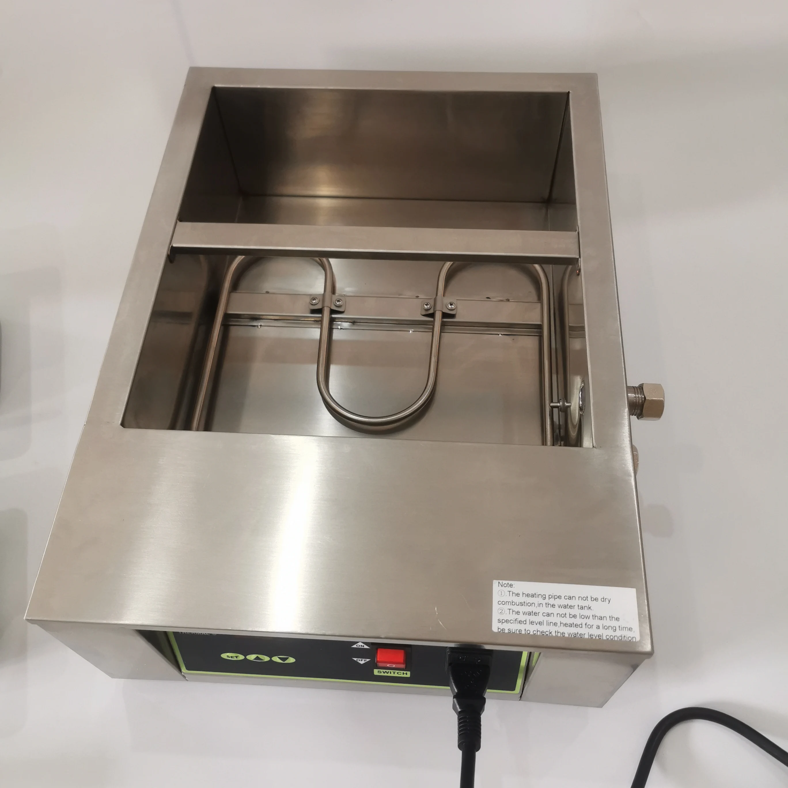 2-Tanks Commercial Chocolate Melting Machine,Electric Chocolate Melter Warmer for Chocolate/Milk/Coffee/Soup Melting pot furnace