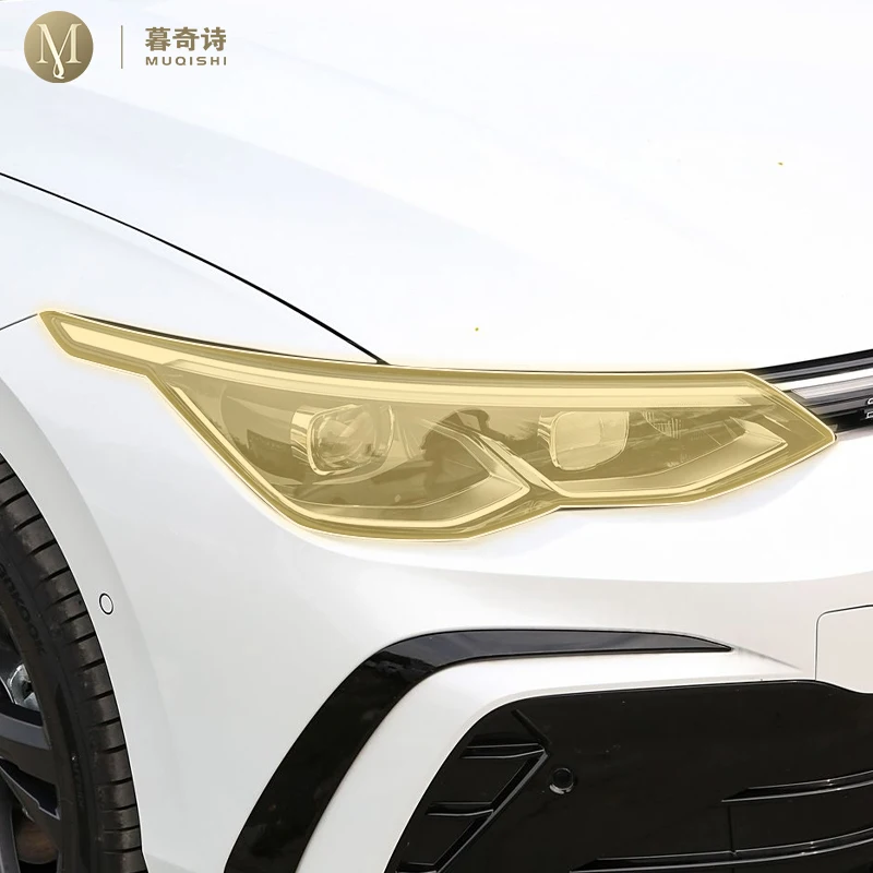 

For Volkswagen Golf GTI MK8 2021-2025 Pre cutting Exterior Headlights transparent protective film TPU scratch resistant film PPF