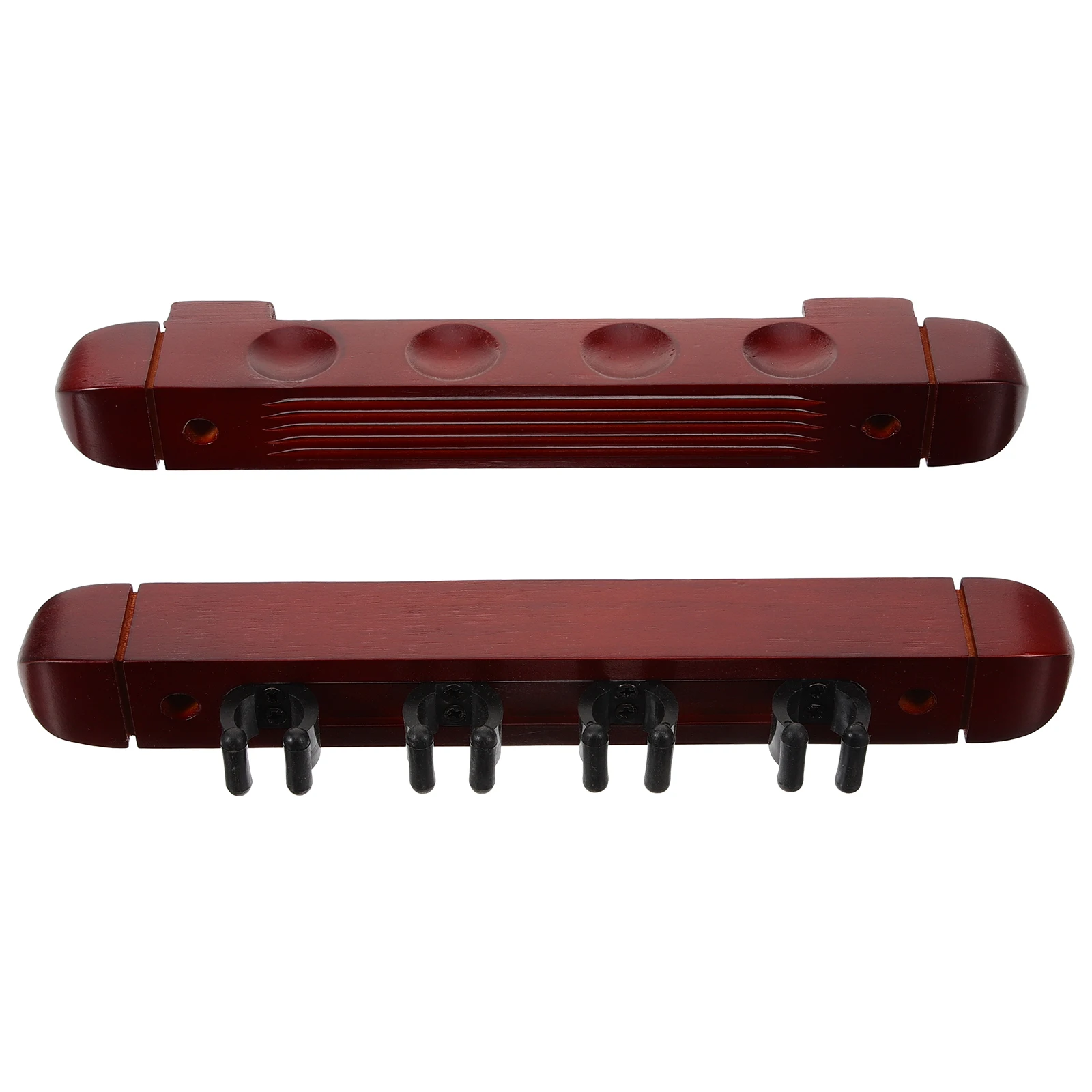 

2 Wall Mount Racks Solid Wood Pool Stick Holders Billiard Storage Decorative Displays Delicate Pole Rack Holder For Cues