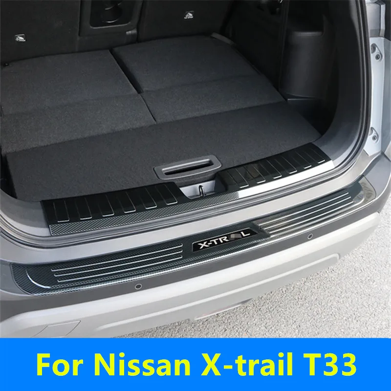 For Nissan T33 X-trail  2022 2023 2024 Stainless steel rear guard plate rear bumper protection decoration modification parts