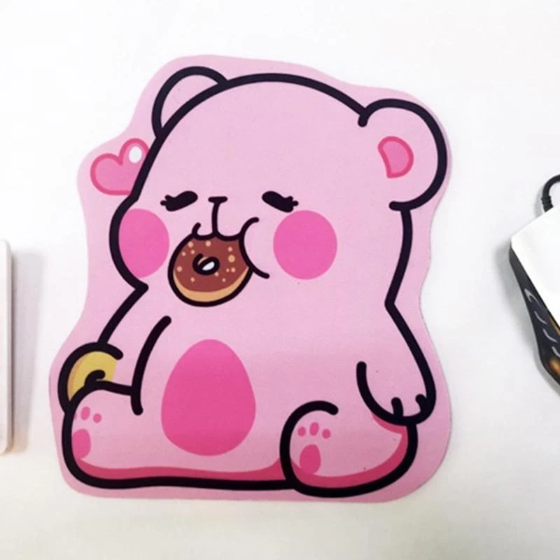 رسم كاريكاتوري لطيف وسادة الماوس الماوس لوحة جميلة الماوس حصيرة الراحة المحمولة المطاط