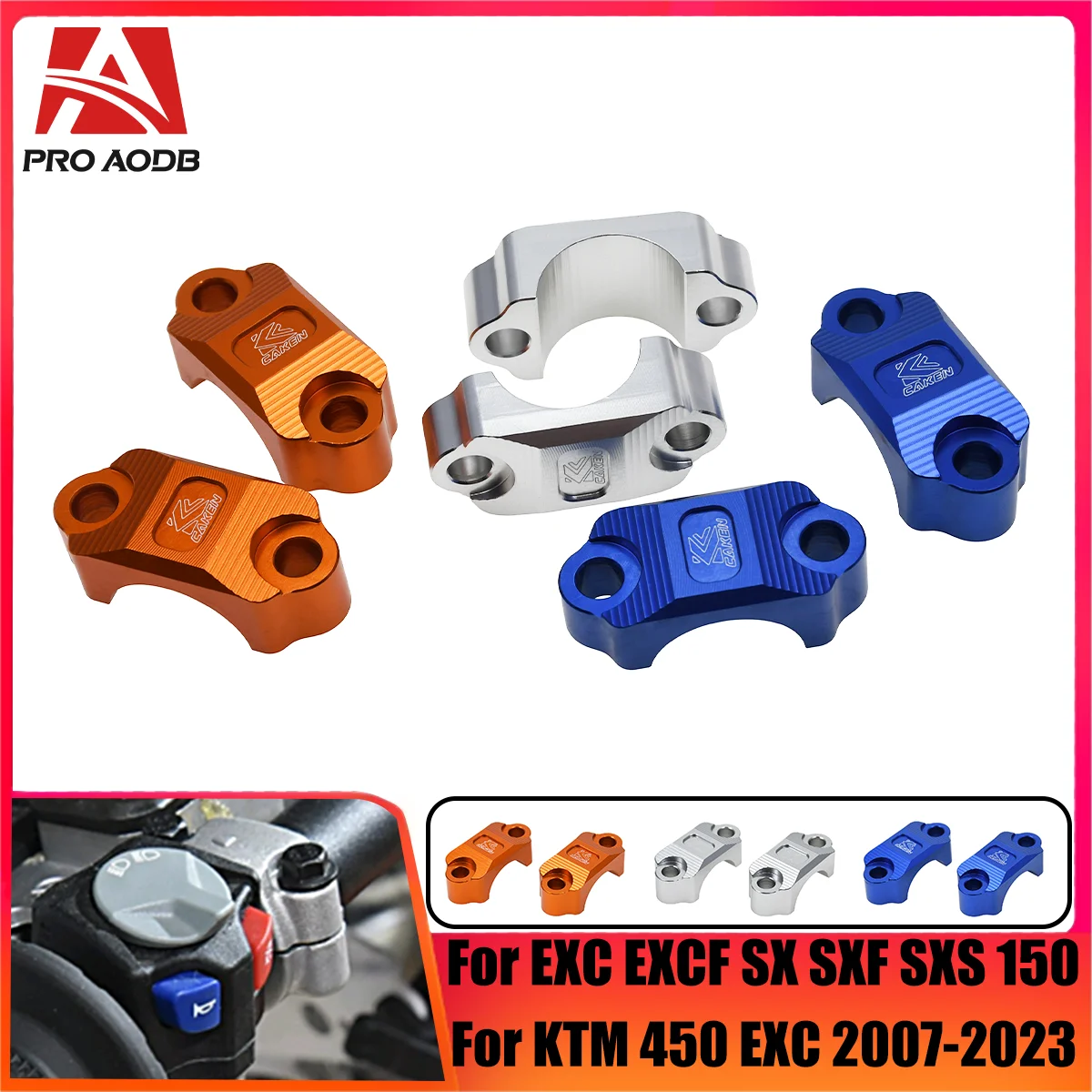 

CNC Aluminium Brake Clutch Master Cylinder Clamp Cover For KTM SX65 SX85 SX 65 85 2014-2023 SXS SXSF 250 EXC EXCF SXF 2006-2007