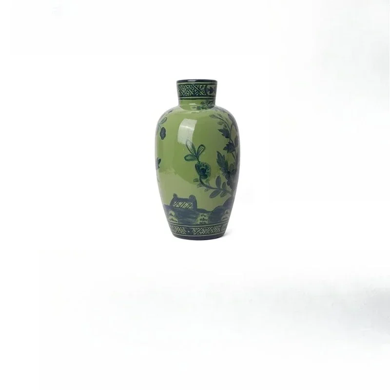 

Antique vase hand-painted ornament