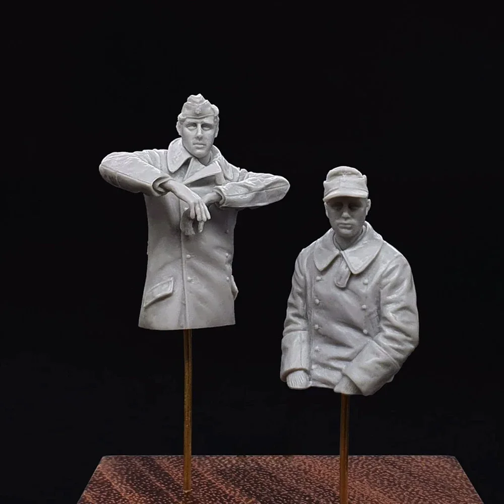 Radio-operator et conducteur 1/35, figurine de soldat en résine, thèmes militaires, kit non assemblé et non peint