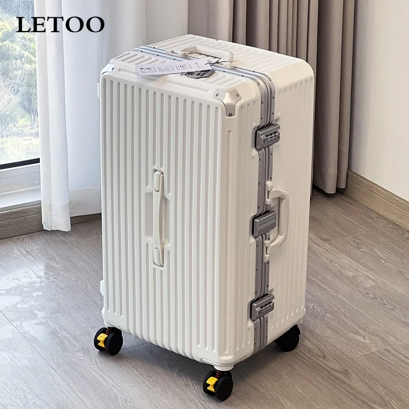 Super Large Capaci Luggage Women Overseas Suitcase Men's 28 Thickened Durable Aluminum Frame Trolley Case  New