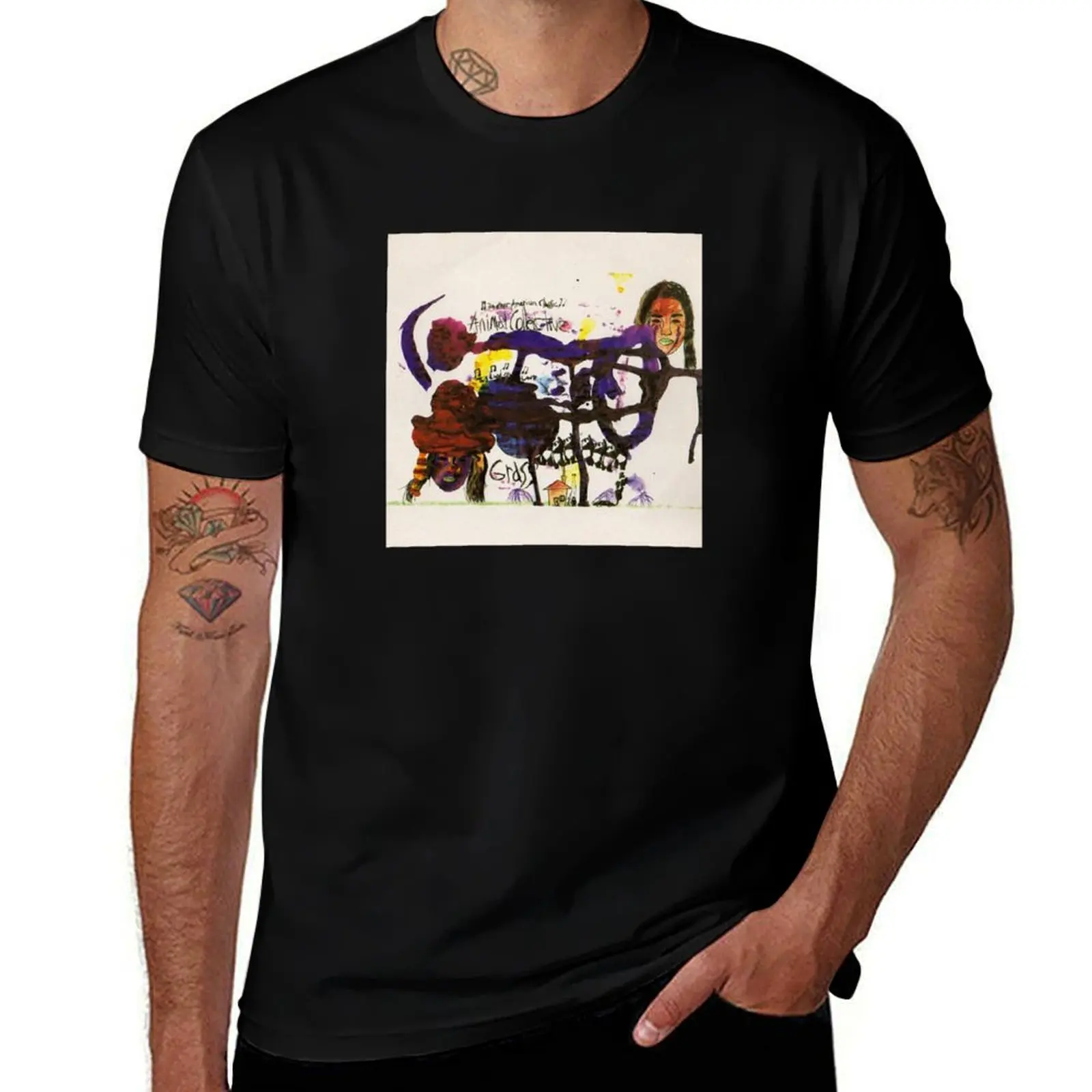 

Animal Collective Grass Single T-Shirt graphic t shirts for man man tshirt T-Shirt