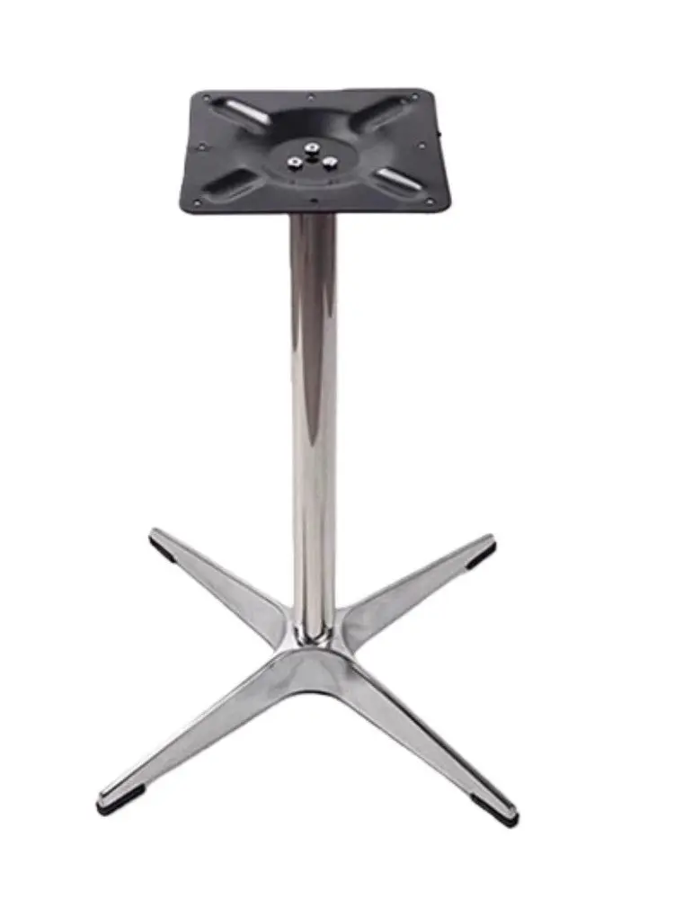 Cross Aluminum Closed Feet Stainless Steel Table Foot Bracket Hardware