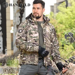 Chaquetas tácticas de lana para hombre, abrigo militar de combate, Sudadera con capucha, ropa de camuflaje del Ejército de EE. UU., rompevientos, ropa de Camping y senderismo, invierno-15 ° F