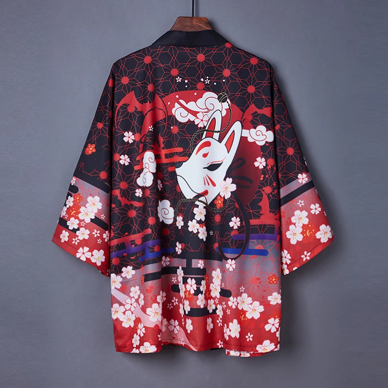 Kimonos Woman 2023 Japans Kimono Cardigan Cosplay Shirt Blouse Voor Man Harajuku Sun Beach Streetwear Japanse Kleding