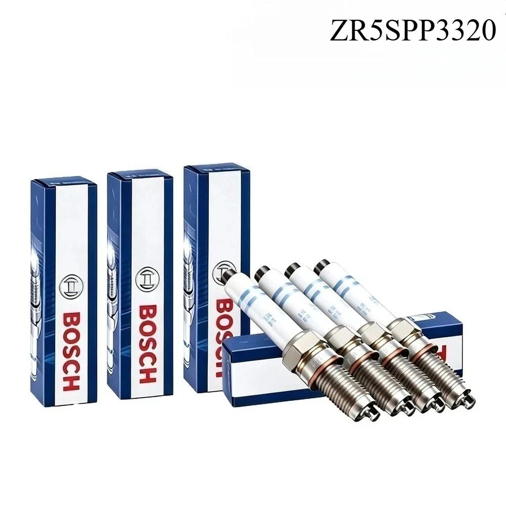 Bosch ZR5SPP3320 Spark Plug Suit For MINI Clubman Countryman BMW 5 Series X3 Car Models OE Number 12120040551,12120047375