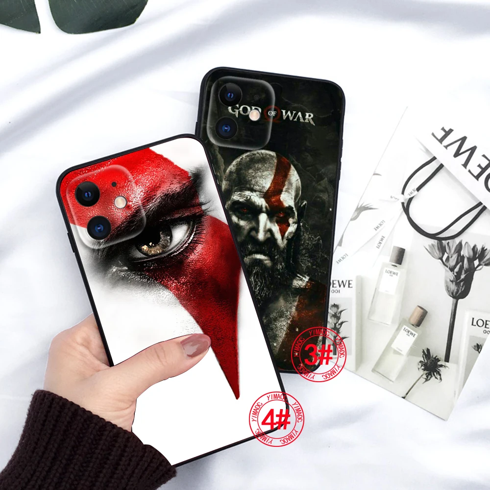 C24 Kratos God Of War 4 Soft Silicone Case for iPhone 15 14 Plus 13 12 11 X XS XR Pro Max Mini 8 7 Plus