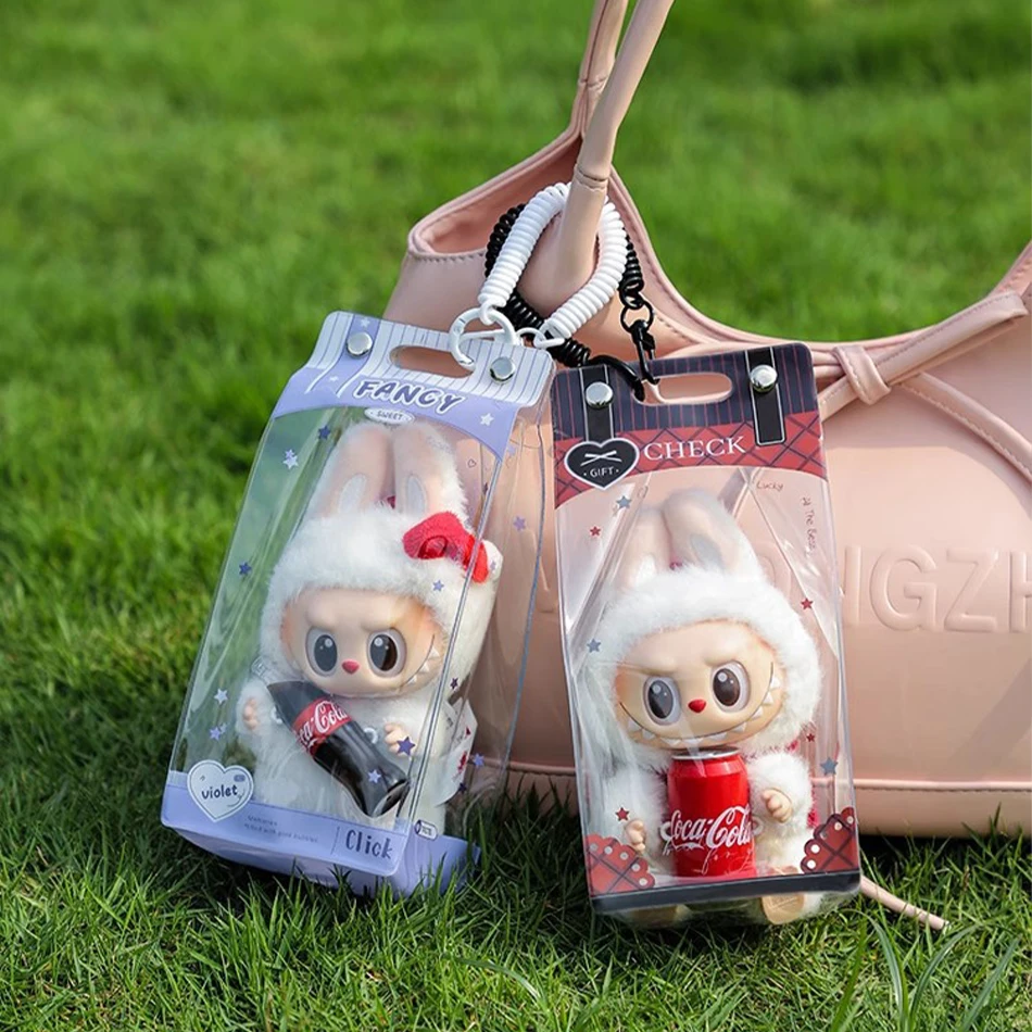 2026 HOT Transparent Dust-Proof Storage Bag Portable PVC With Elastic Lanyard For LABUBU Accessories Toy Display Storage Box