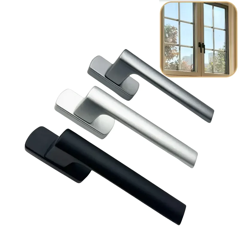 Manija de ventana de aleación de aluminio, puente inclinable, ventana abierta plana de aluminio, red Kong Gong, manija de transporte de eje de ventana cuadrada