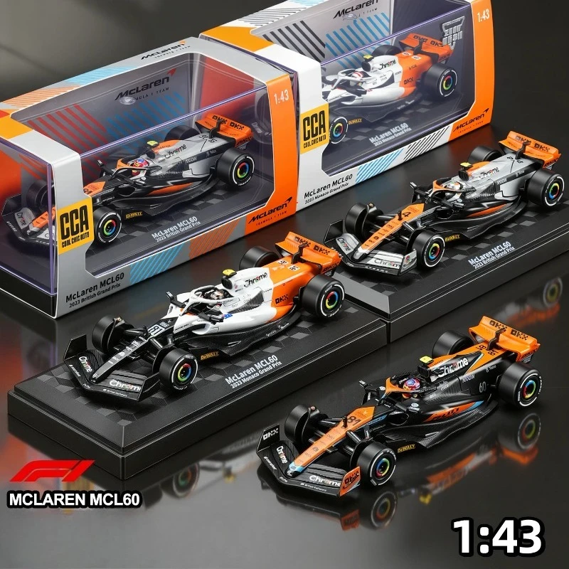 1/43 McLaren F1 MCL60 Racing Car Model Display Box Children's Toy Car Collectibles Gift Boy Friend Home Decor Mniature Voiture