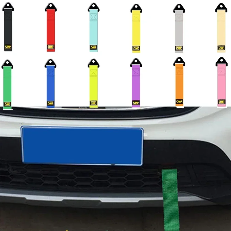 Universal High-Strength Nylon Tow Strap Car Racing Tow Ropes Auto Trailer Ropes Bumper Trailer Max 2T Towing Strap tow strap