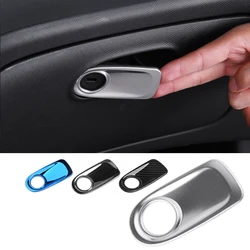 For Smart 453 Fortwo Forfour Interior Modified Car Accessories Passenger Seat Glove Front Storage Box Handle Decoration Sticker