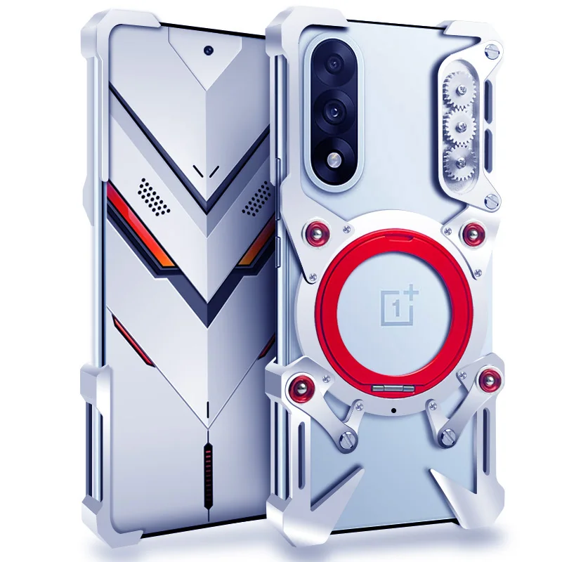 

Luxury Zimon Metal New Thor Heavy Duty Armor Metal Aluminum Phone Case For Oneplus Ace 6 5 3 2 Pro Back Fundas Coques Bumper