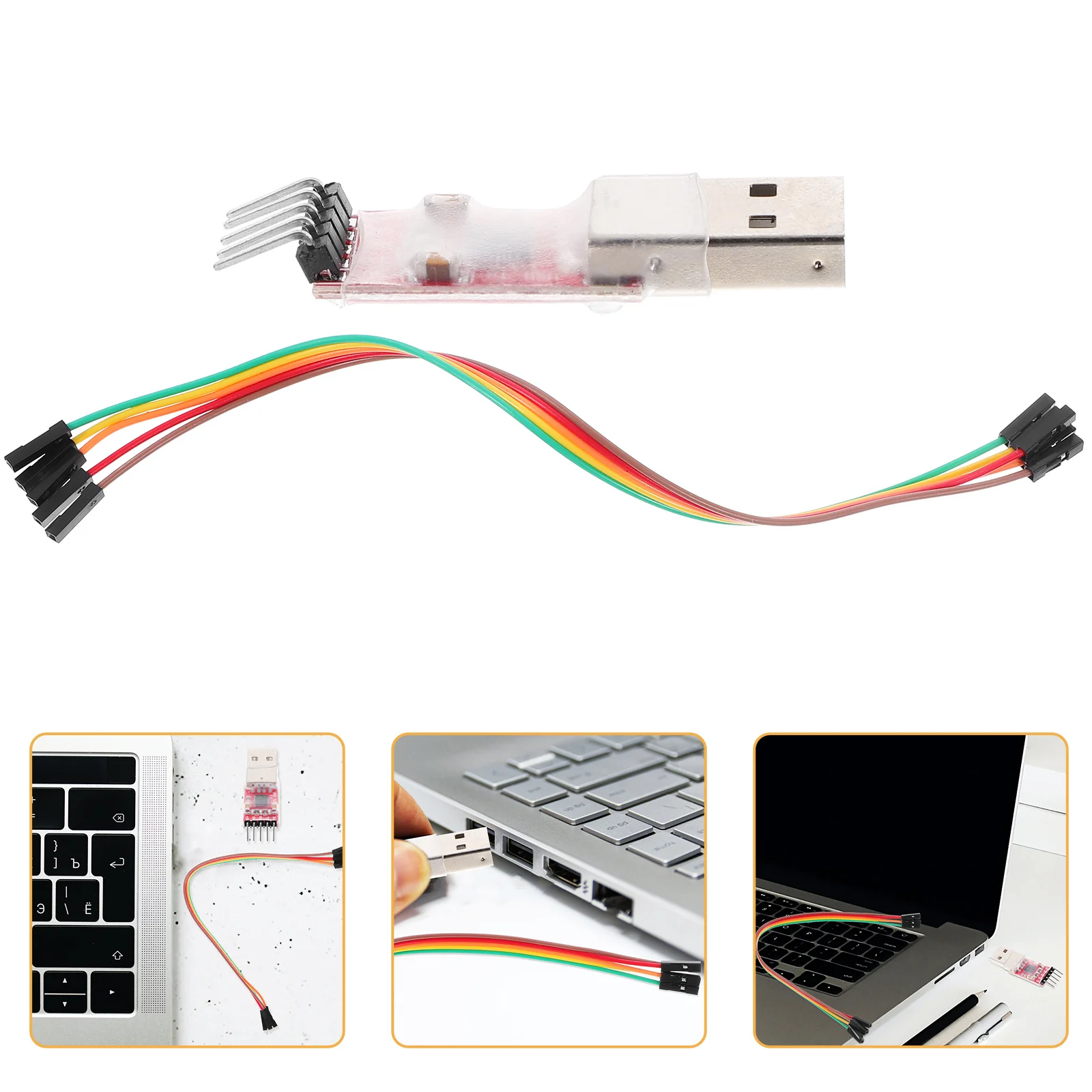 

Usb To Ttl Module 5 Pin Serial Converter For Uart Transfer Chip 12Mbps Compatible With Windows Random Color