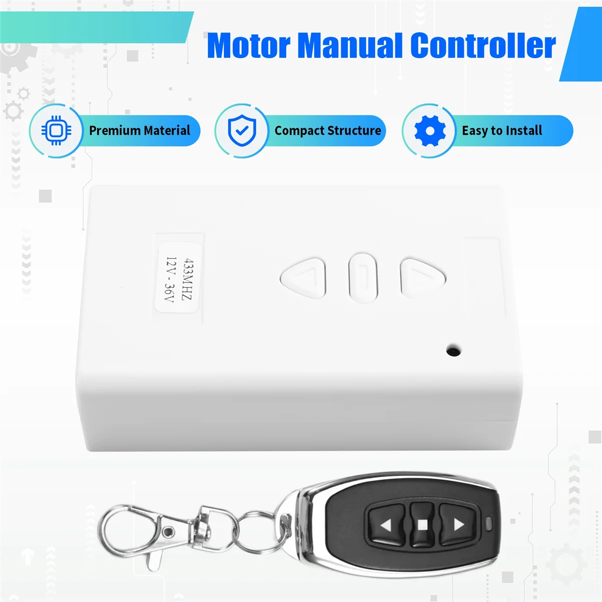 AC/DC 12V 24V 36V Controlador manual del motor Control remoto del motor Switch_BSH