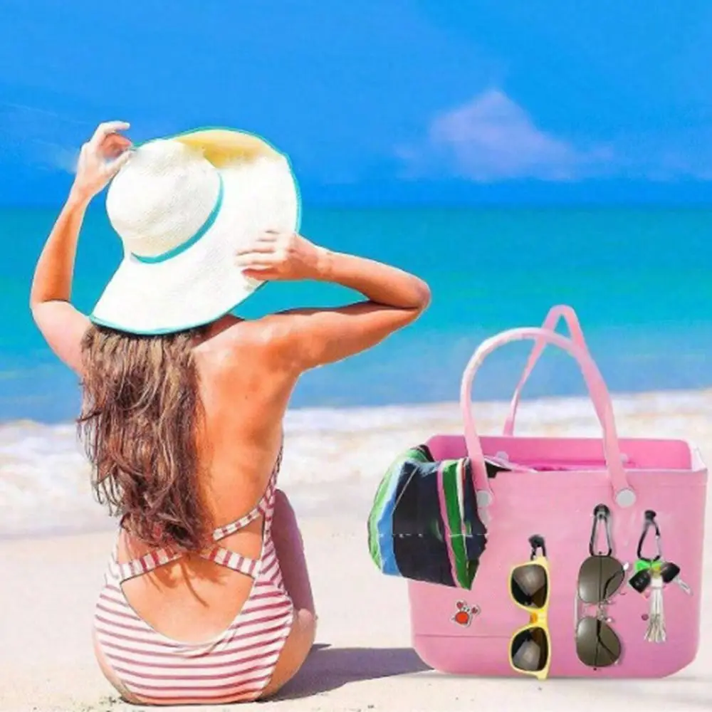 Plastics Key Holder for Bogg Bag Key Holder Connector Insert Charm Carabiner Keychain Multi-Purpose Button Handbags Clips