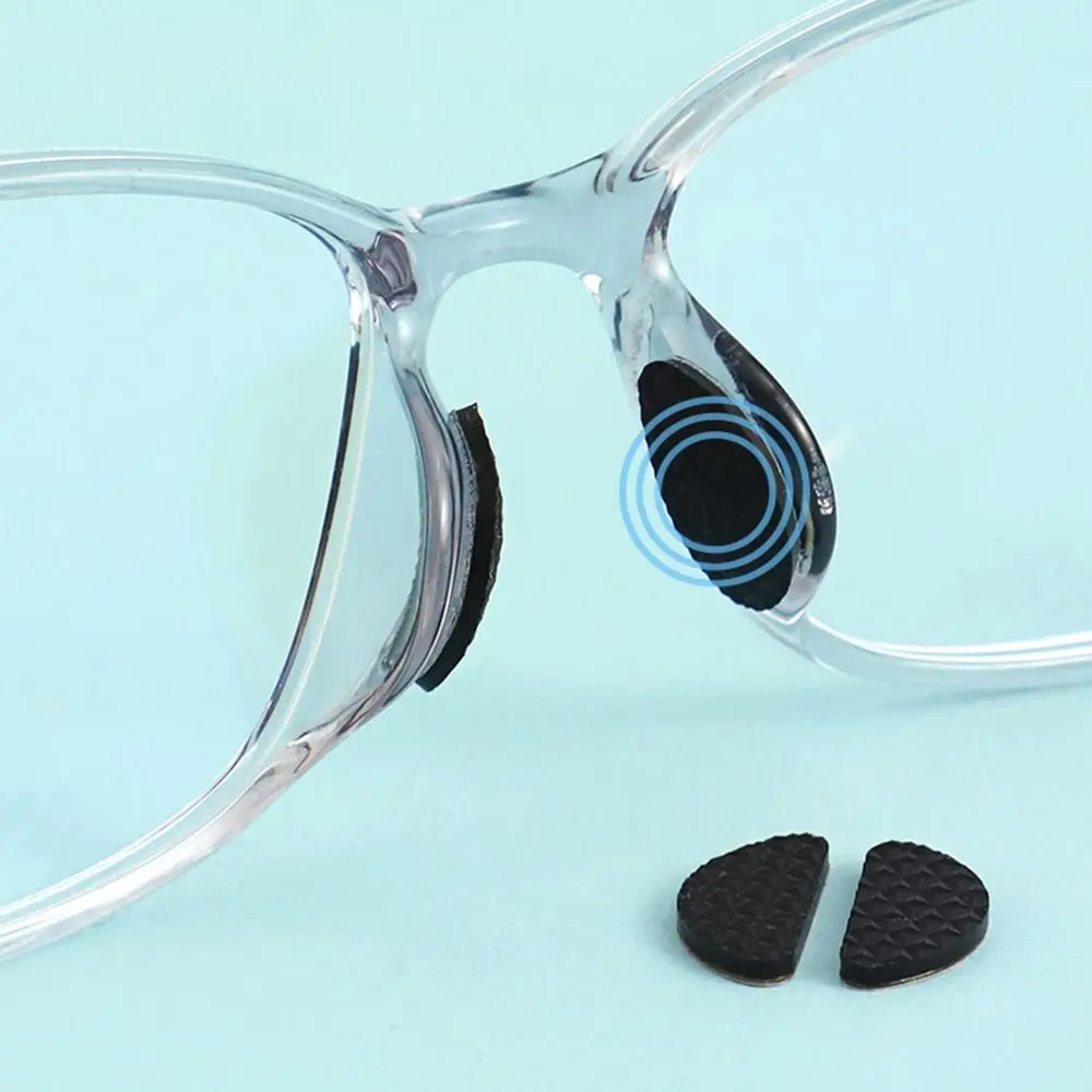 Soft Glasses Nose Pad Non-Slip Long Lasting Eyeglass Nose Support Lizard Texture Self Adhesive Sunglasses Nose Bridge Patch
