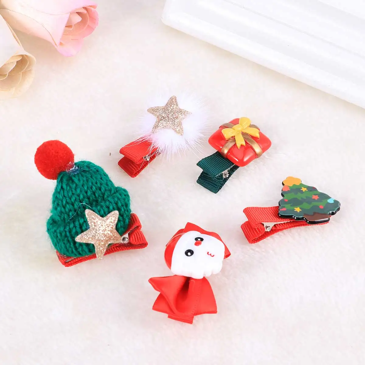 

5 Pcs Hairpin Accessories Set Clip Christmas Clips Baby Girls Barrettes Kids Child