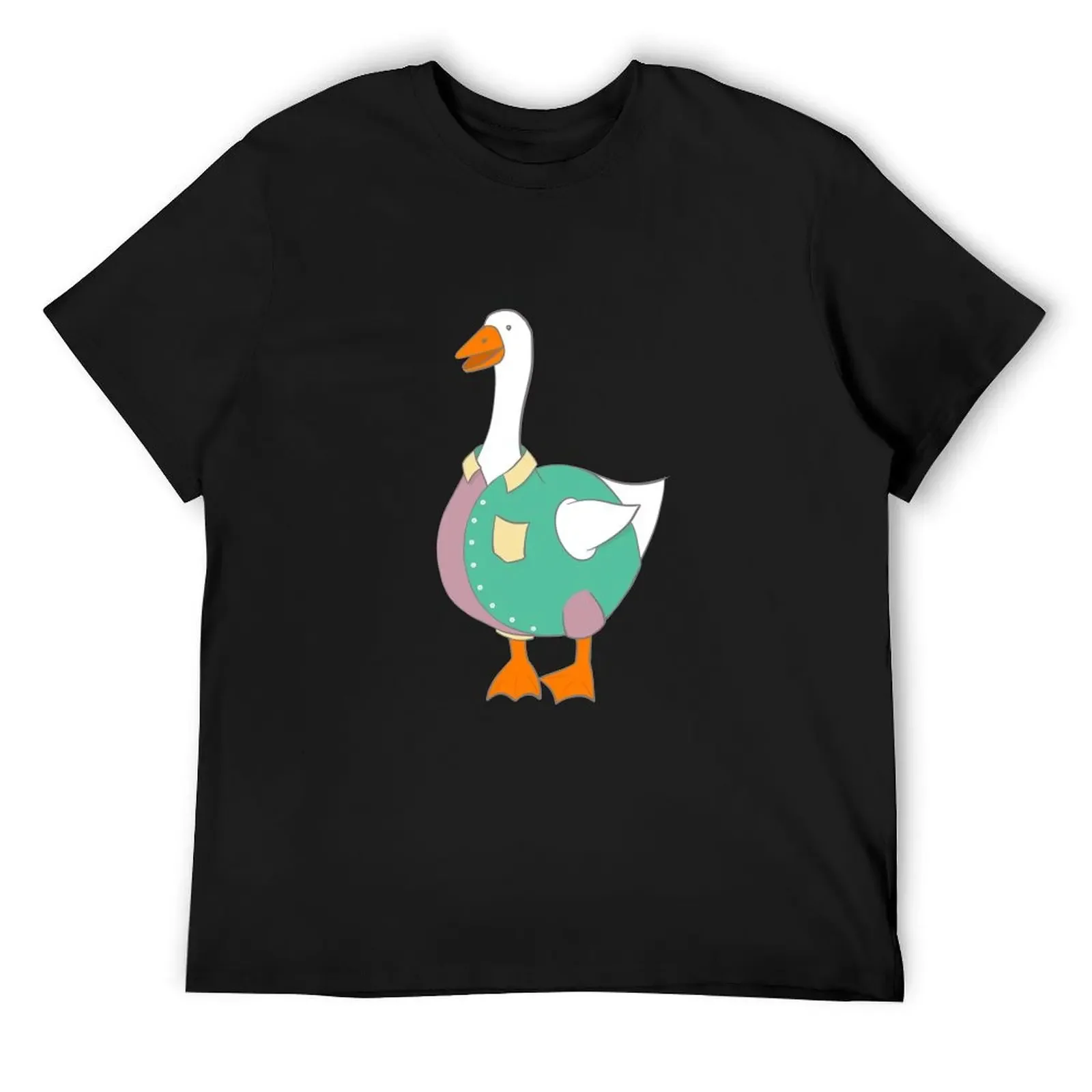 

An-Goose - Pastel Goose T-Shirt Anime t-shirt Blouse mens t shirts top quality