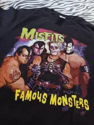 Misfits Famous Monsters Tour OG basic black short sleeve T shirt S-3XL Freeship