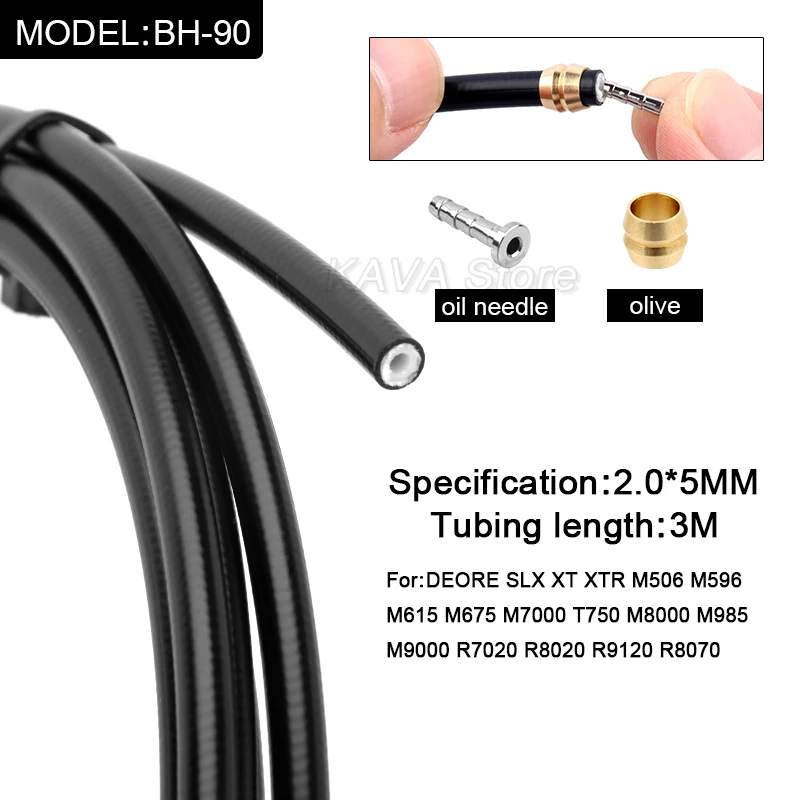 Hydraulic Disc Brake Cable 3M BH59 BH90 Bicycle Brake Hose Olive Set for Shimano DEORE XT SLX XTR Series Brakes MT200 M395 M375