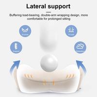 Premium Lumbar Pillow for Office Chair Ergonomic Memory Foam Lumbar Support Cushion with Adjustable Slider for Office for Long