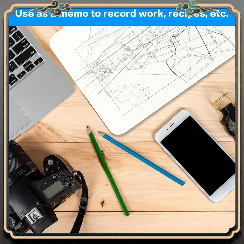 

ASMA-Small Dry Erase Board,Mini Whiteboard Double Sided Portable For Students Teachers School Supplies Kit